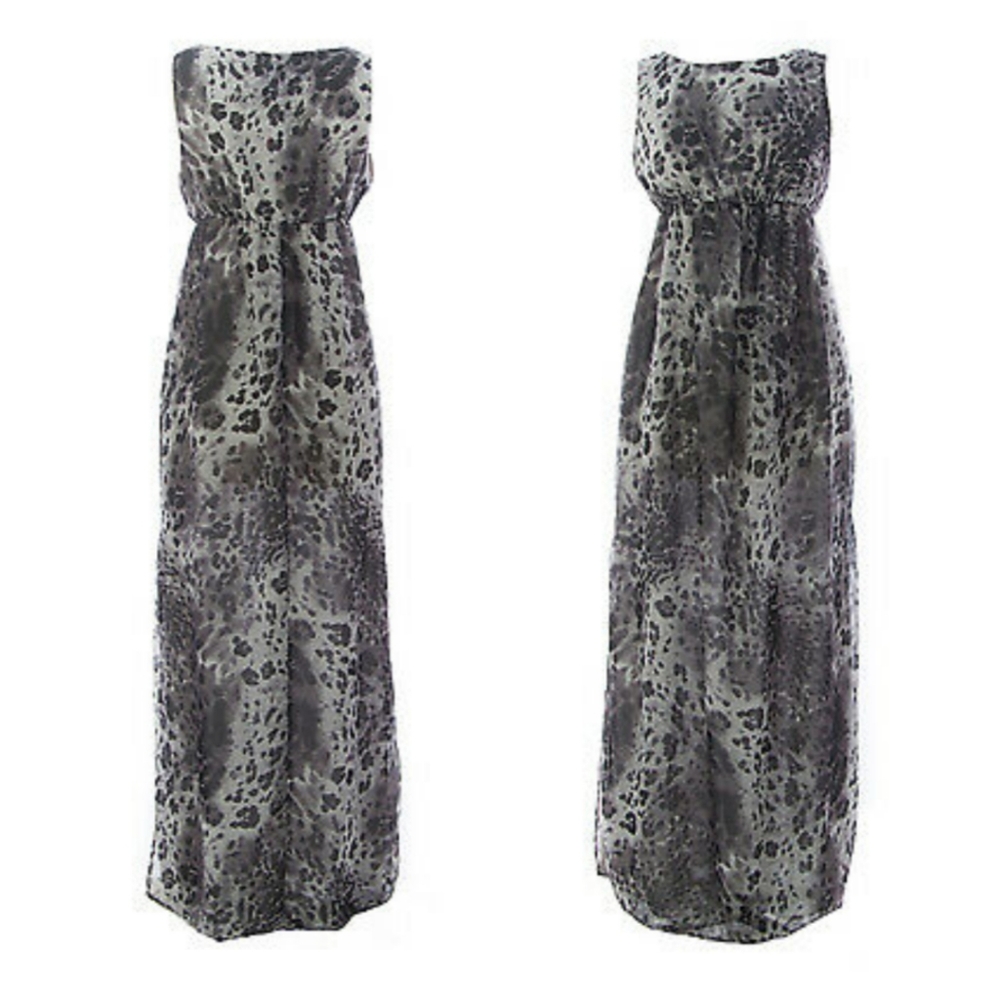 Topshop Leopard Slit Maxi Dress 6
